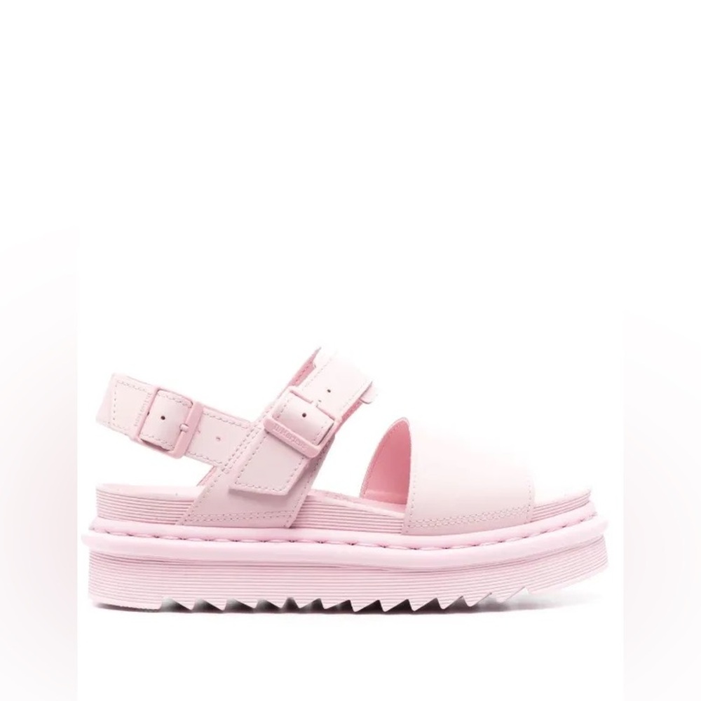Dr. Martens baby Chalk Pink ‘Voss Mono’ chunky leather lightweight sandals - Picture 3 of 14